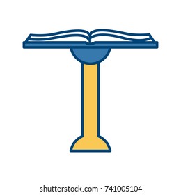 Book open isolated