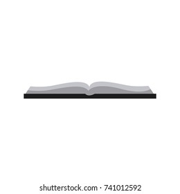 Book open isolated