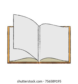 Book open isolated