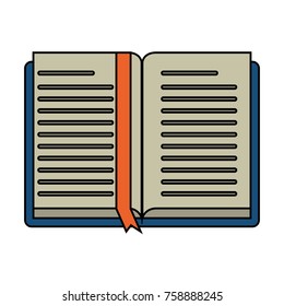 Book open isolated