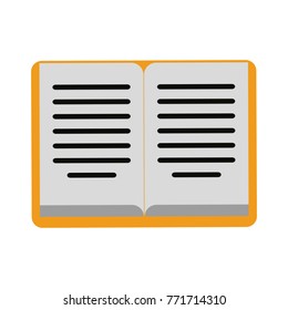 Book open isolated