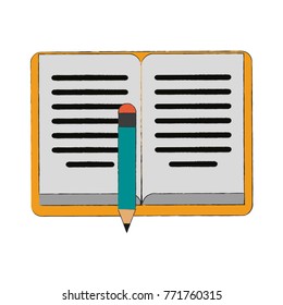 Book open isolated