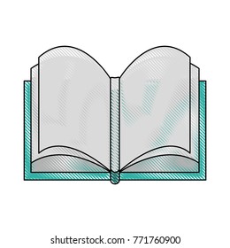 Book open isolated