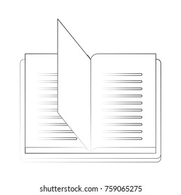 Book open isolated icon vector illustration graphic design