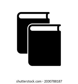 Book. Open book. Library symbol for web and mobile app design. Isolated on a blank, editable and changeable background.