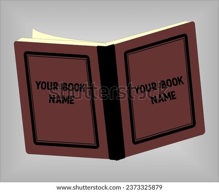 book with open pages illustration Vector