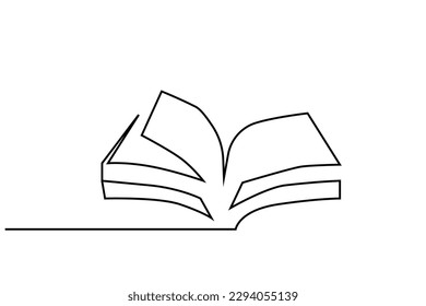 book open pages knowledge school education library line art