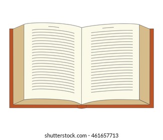 book with open pages and line text
