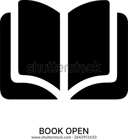 Book Open and Reading Education Knowledge Icon Design