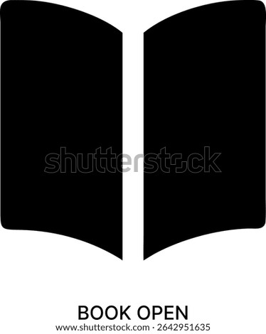 Book Open and Reading Education Knowledge Icon Design