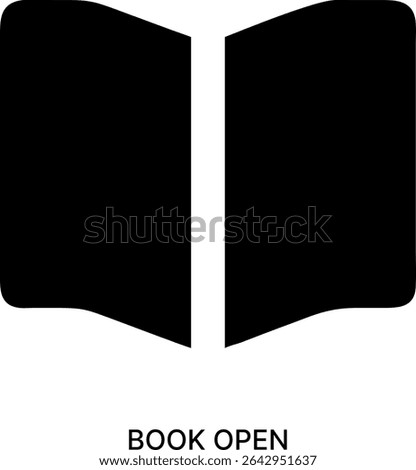 Book Open and Reading Education Knowledge Icon Design