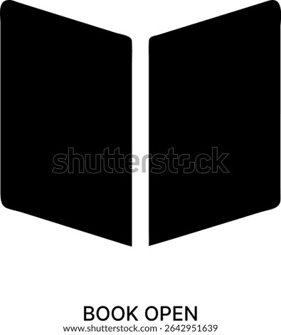 Book Open and Reading Education Knowledge Icon Design