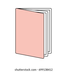 Book open symbol vector illustration