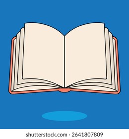 Book,  Open Book vector design, Clipart illustration of stack of books