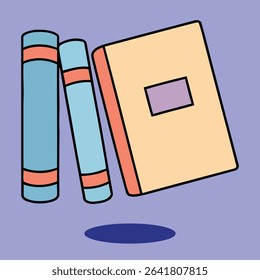 Book,  Open Book vector design, Clipart illustration of stack of books