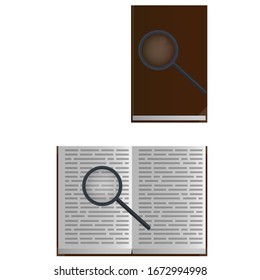 Book. Open book. Vector illustration