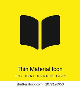 Book Opened Filled Reading Tool minimal bright yellow material icon