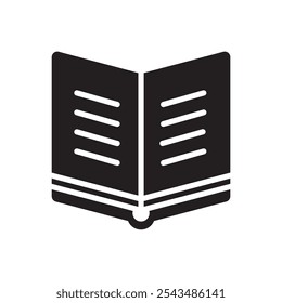 Book Opened icon. Simple vector sign.