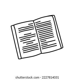 Book Organic Handdrawn Line Art 