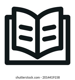 Rahmensymbol für Bücher, geeignet für Büroausstattung