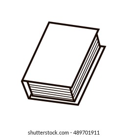 Book Outline Icon. Vector