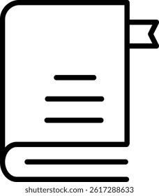 Book Outline icon vector illustration 
