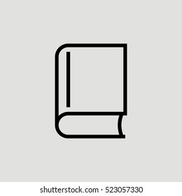 Book Outline Vector Icon