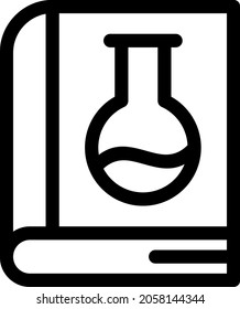 Book Outline Vector Icon Design
