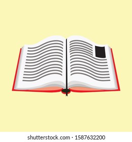 Book with page Red ribbon 