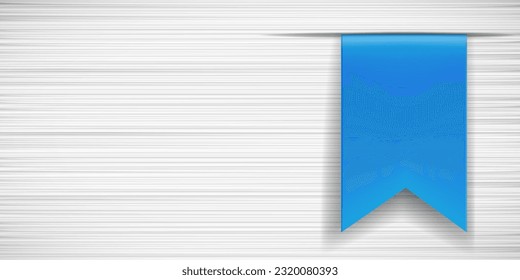 Book pages with a bookmark close-up. Vector background