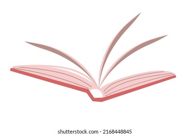 book pages icon isolated flat