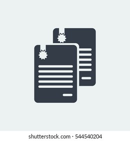 book paper flat design