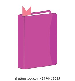 Papel de libro abierto o páginas de libro de texto con el Vector de texto ilustración de dibujos animados aislado en el Clipart de fondo de color, un solo libro