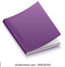 The book in paperback. Isolated illustration in vector format