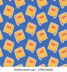 book pattern vector template background