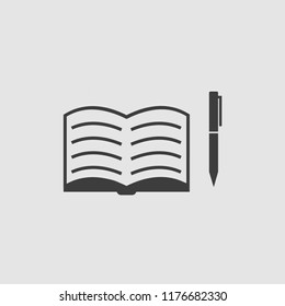 book and pen icon