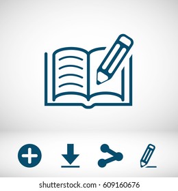 book pen icon