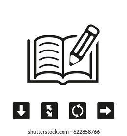 book pen icon