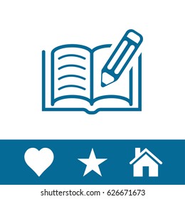 book pen icon