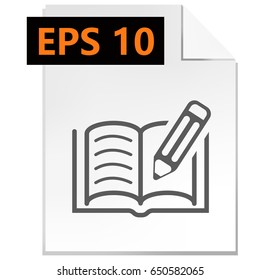 book pen icon