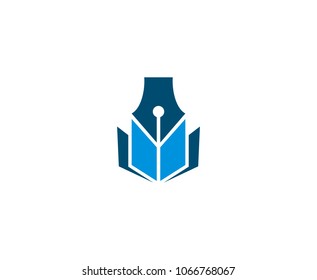 Book pen logo
