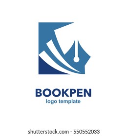 Book and Pen logo