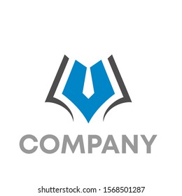 book pen logo vector design template sign