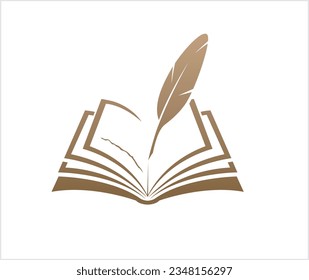 book pen logo vector symbol icon illustration