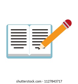 Book and pencil
