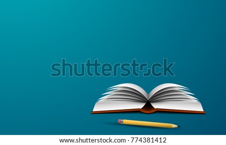 Book and pencil