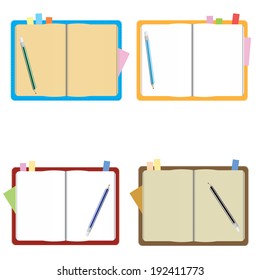book with pencil four style
