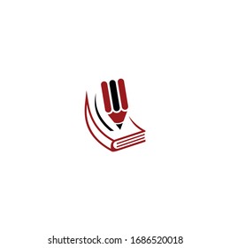 Ein Buch und Bleistift darauf.