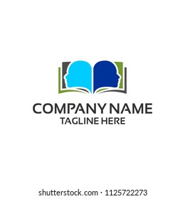 book people face logo