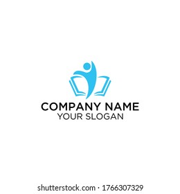 book people vector logo graphic modern